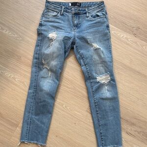 Kut from the Kloth Light Blue Distressed Jeans